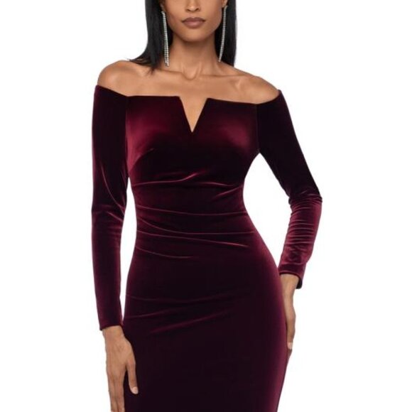 Xscape Dresses & Skirts - Purple Velvet X by Xscape Cocktail Dress